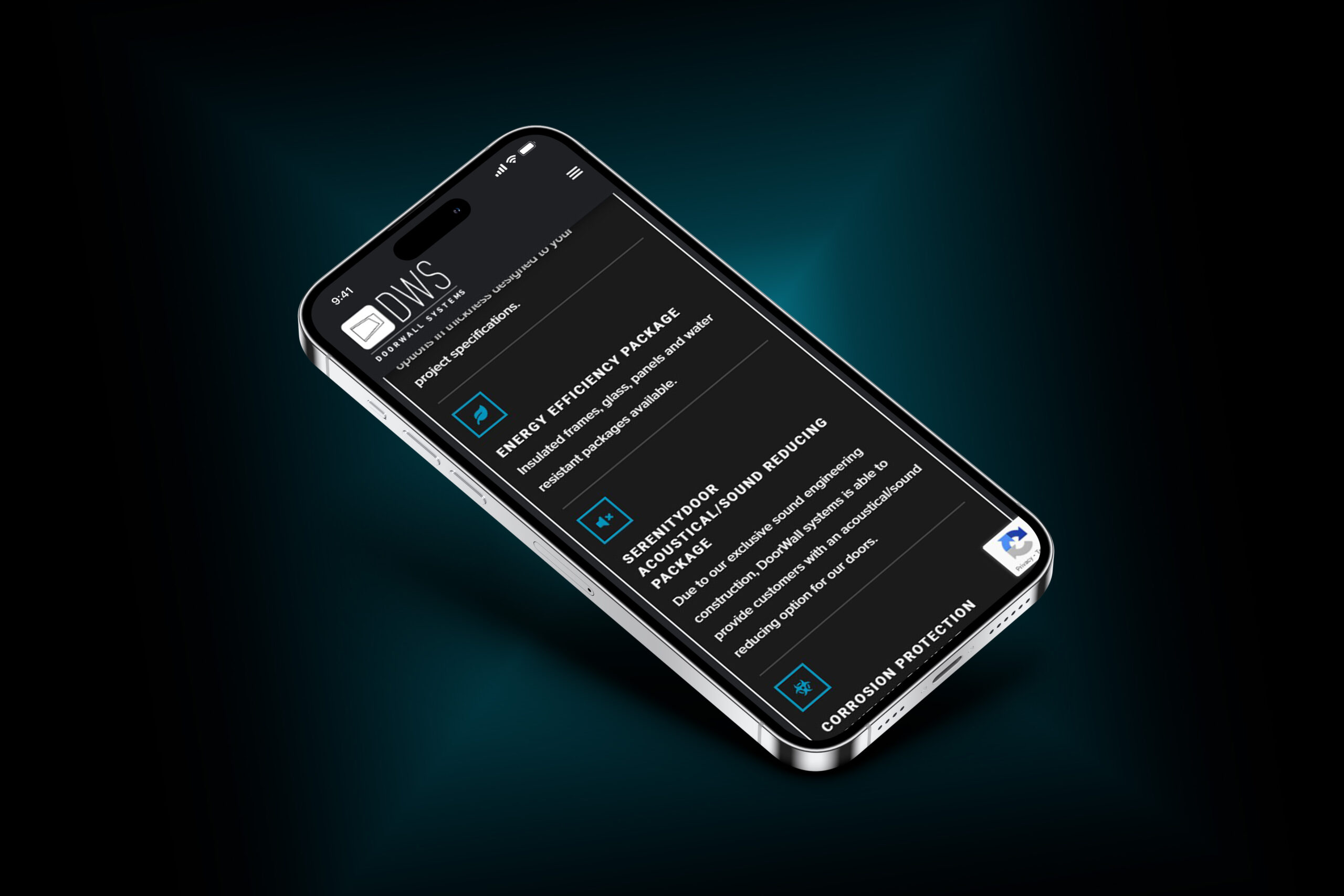 Floating Phone Facing Left